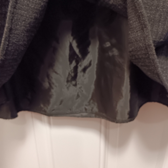 Chouyatou Women's Casual Plaid A-Line Wool Pleated Short Skirt Charcoal - Picture 8 of 8